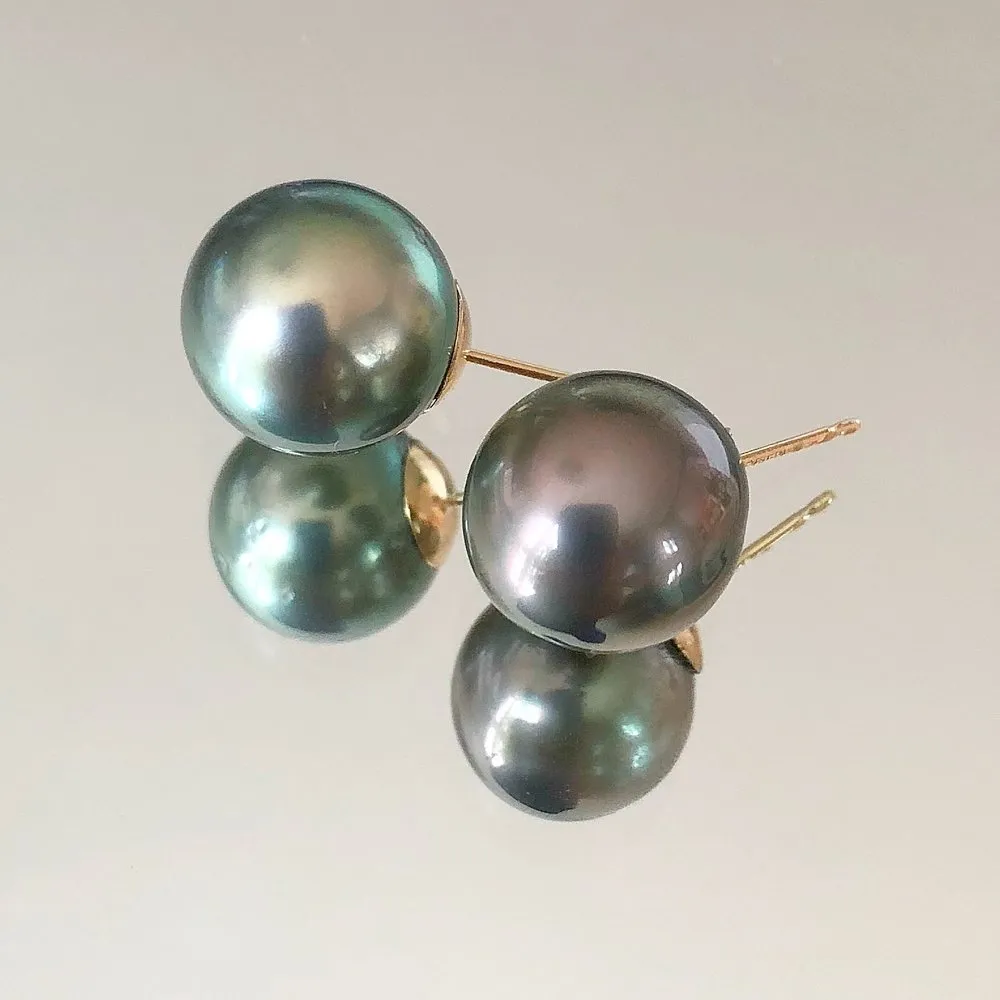 Tahitian Pearl Studs-T101