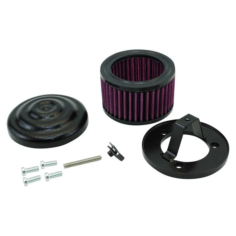 TC Bros. Ripple Black Air Cleaner HD CV Carbs & EFI