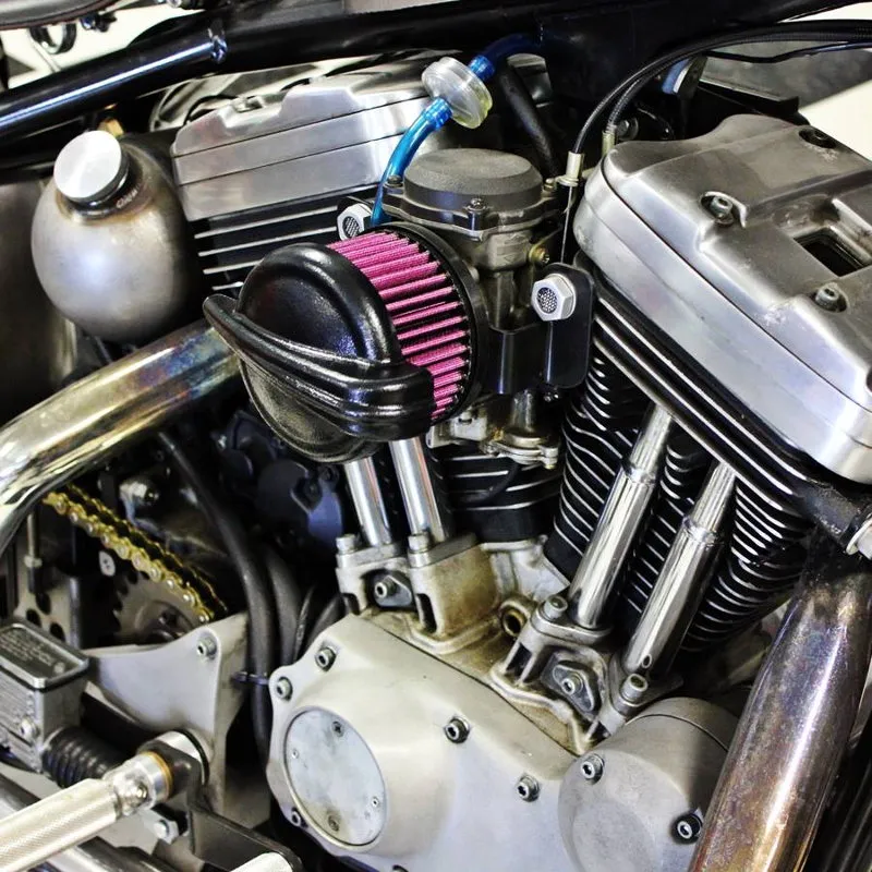 TC Bros. Streamliner Black Air Cleaner HD CV Carbs & EFI
