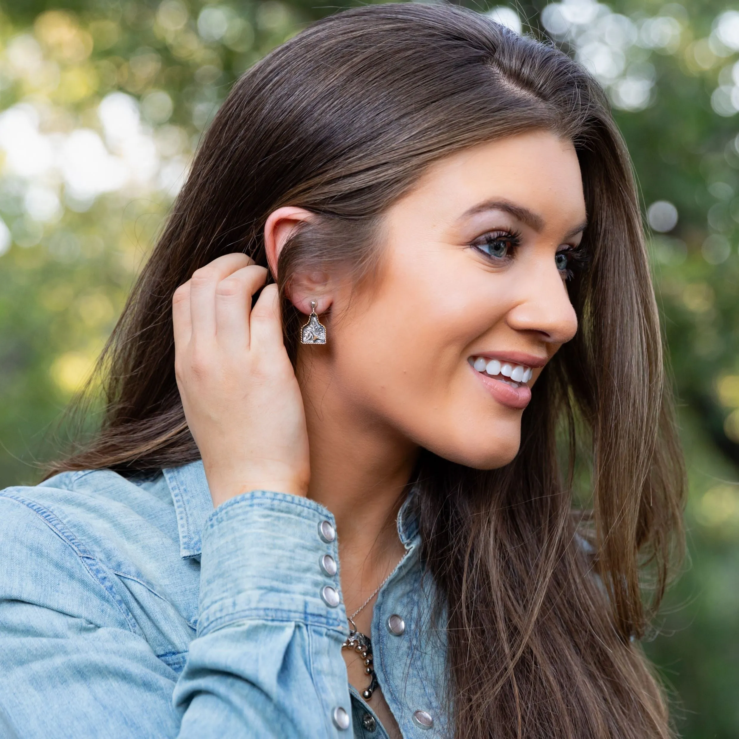 The Goldhorn Eartag Earrings