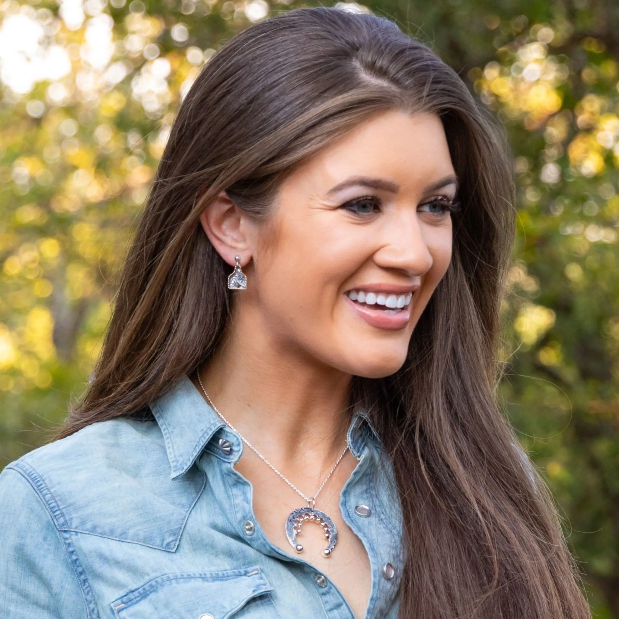 The Goldhorn Eartag Earrings