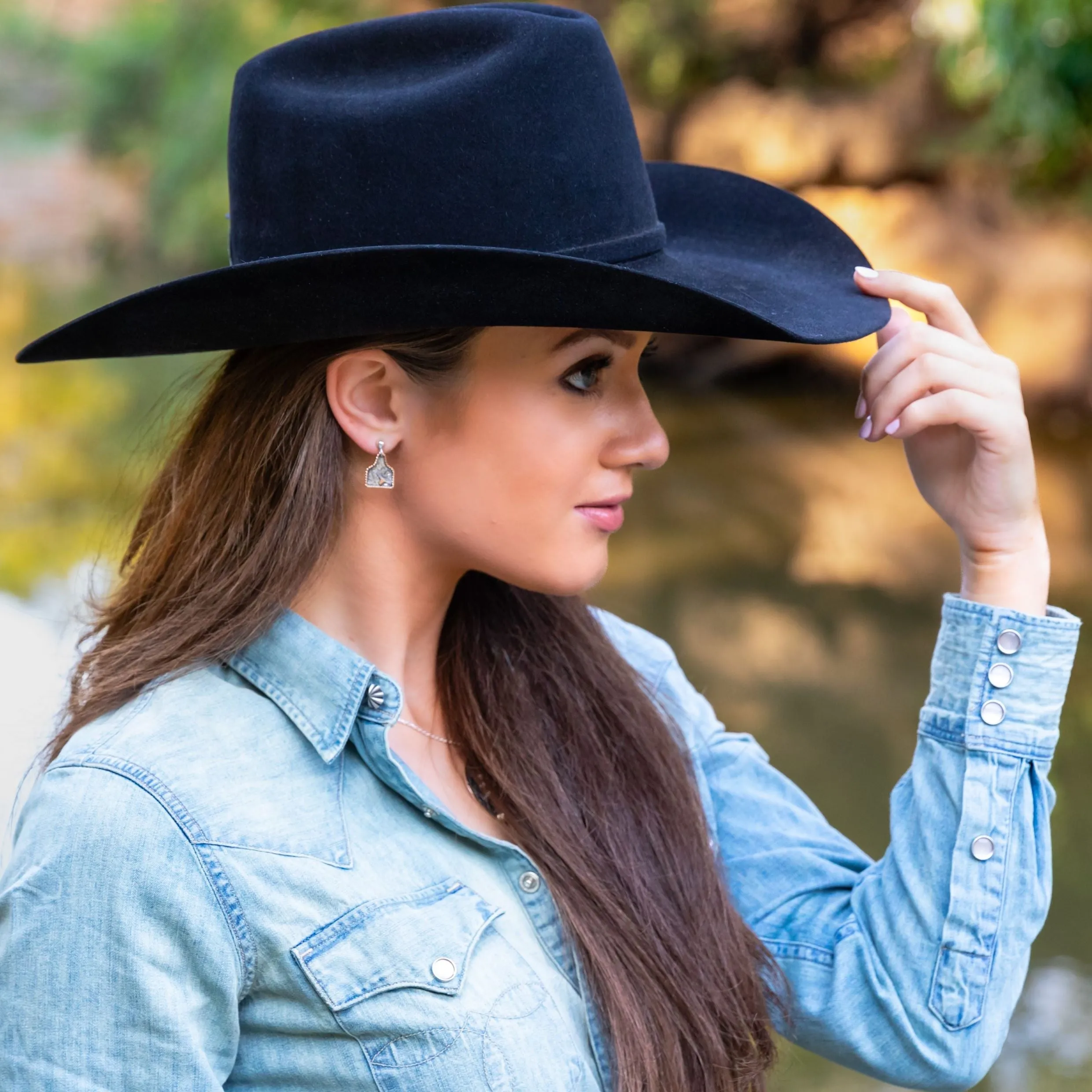 The Goldhorn Eartag Earrings