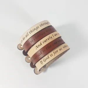 The Leather Word Bracelet™  Jeremiah 17:7