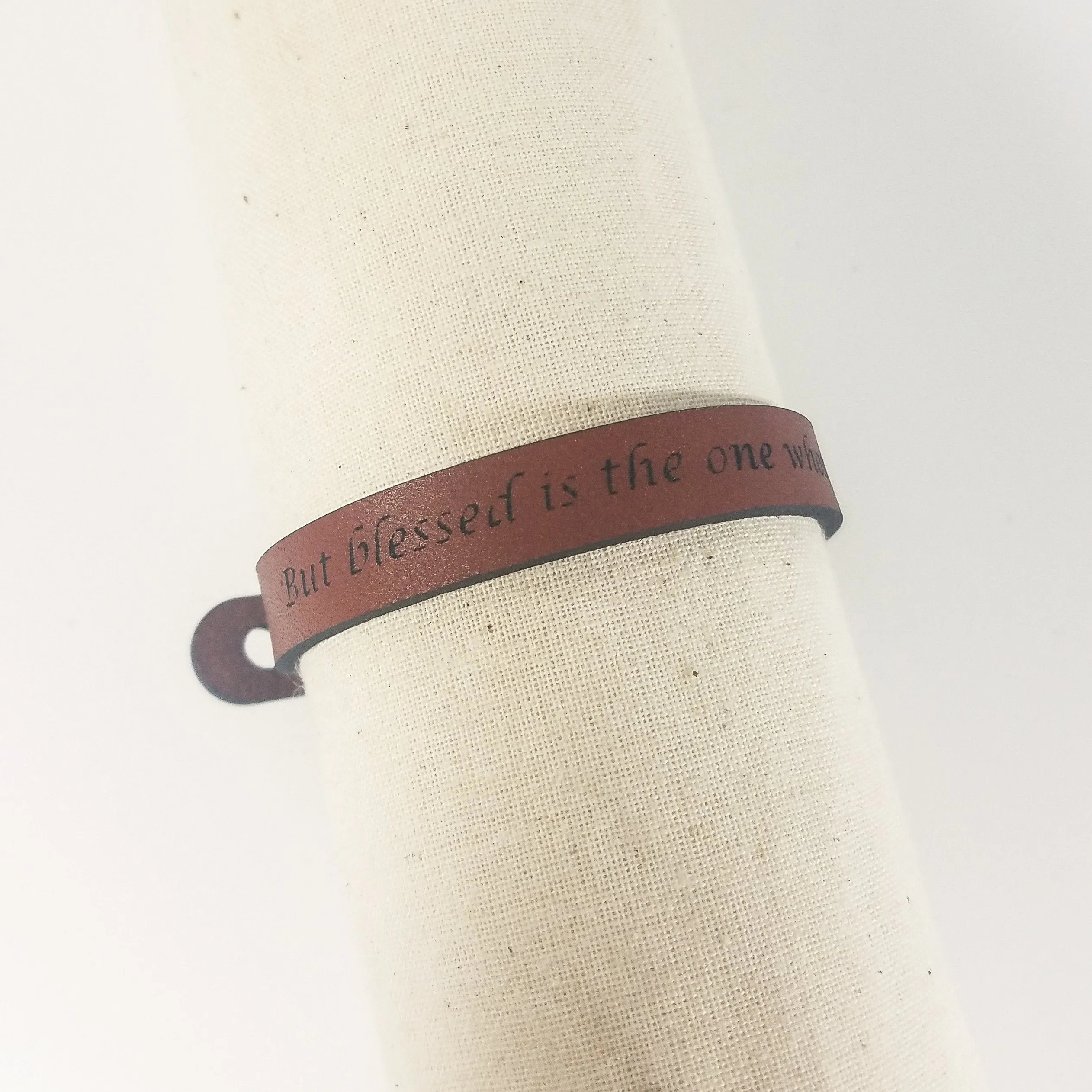 The Leather Word Bracelet™  Jeremiah 17:7