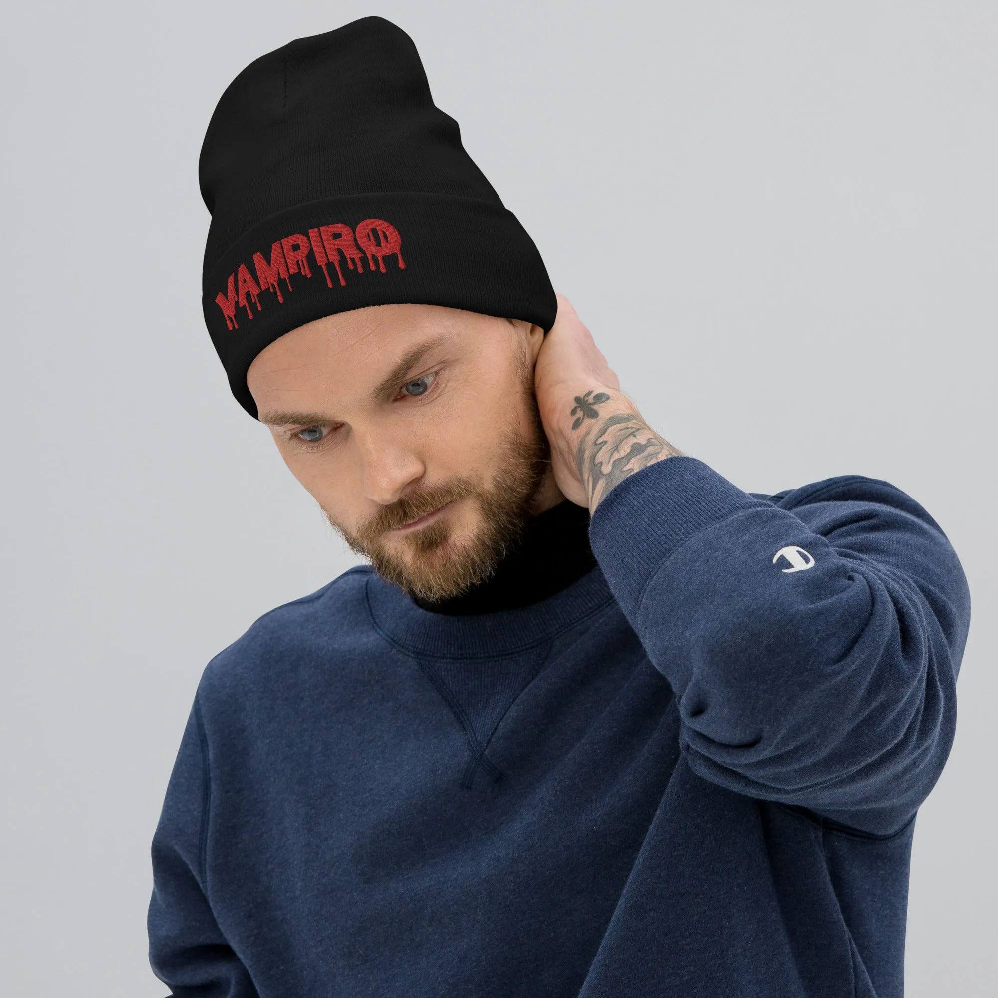 Vampiro Embroidered Beanie