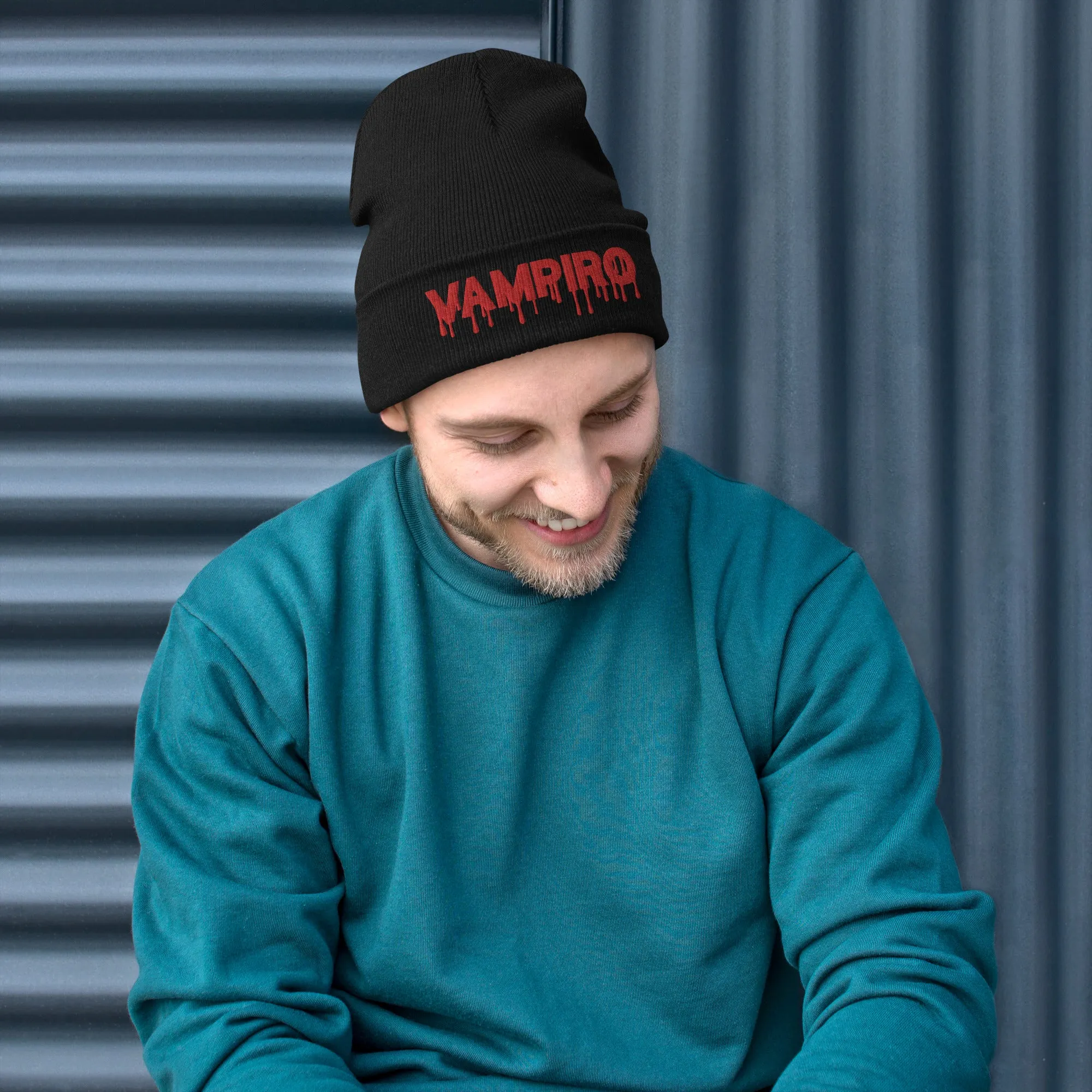 Vampiro Embroidered Beanie