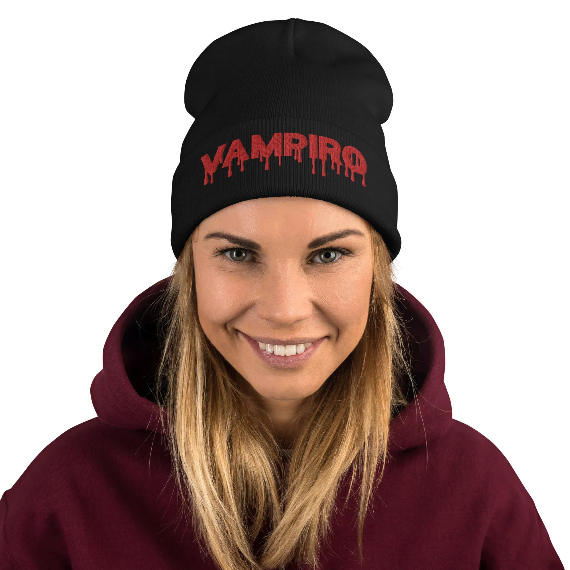 Vampiro Embroidered Beanie