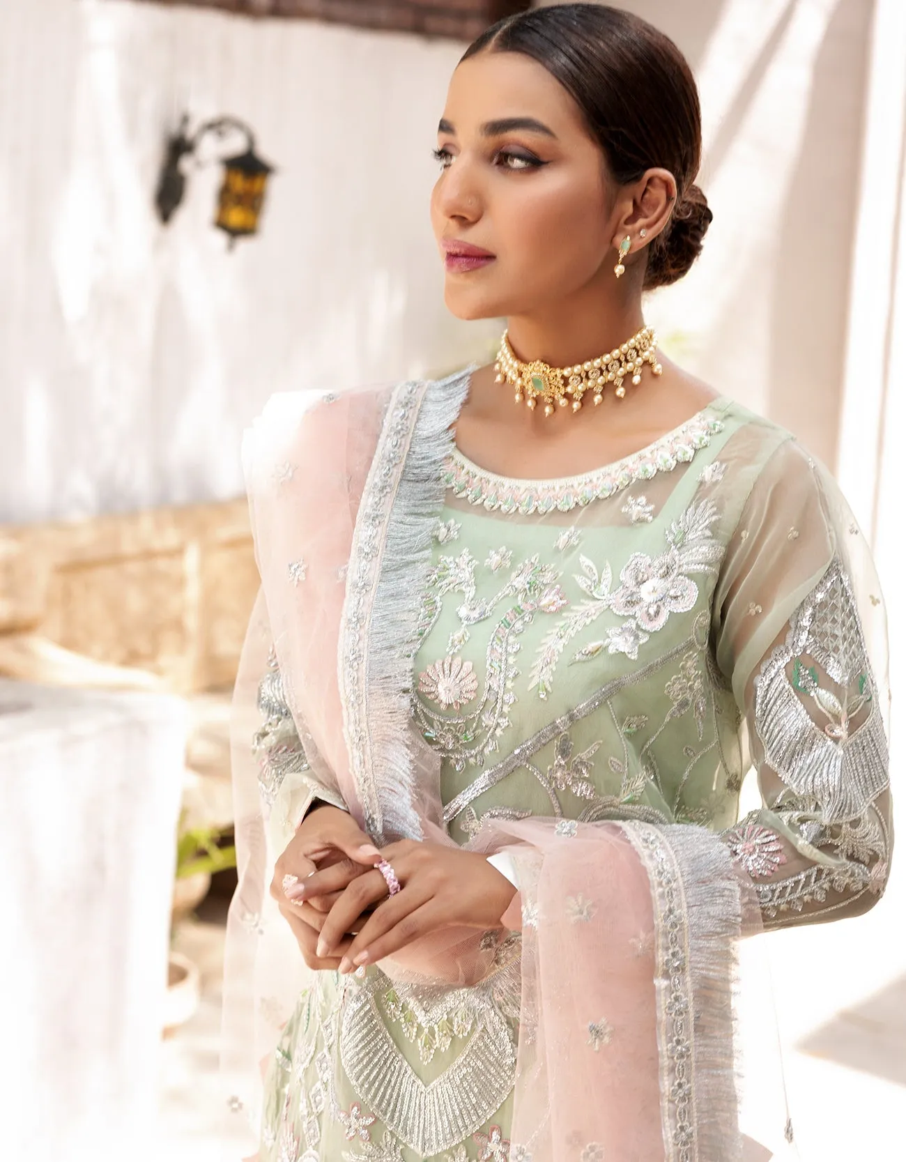 VE 05 |  - Emaan Adeel Value Edition 2022 Vol-01 | Unstitched Embroidered Chiffon Suits
