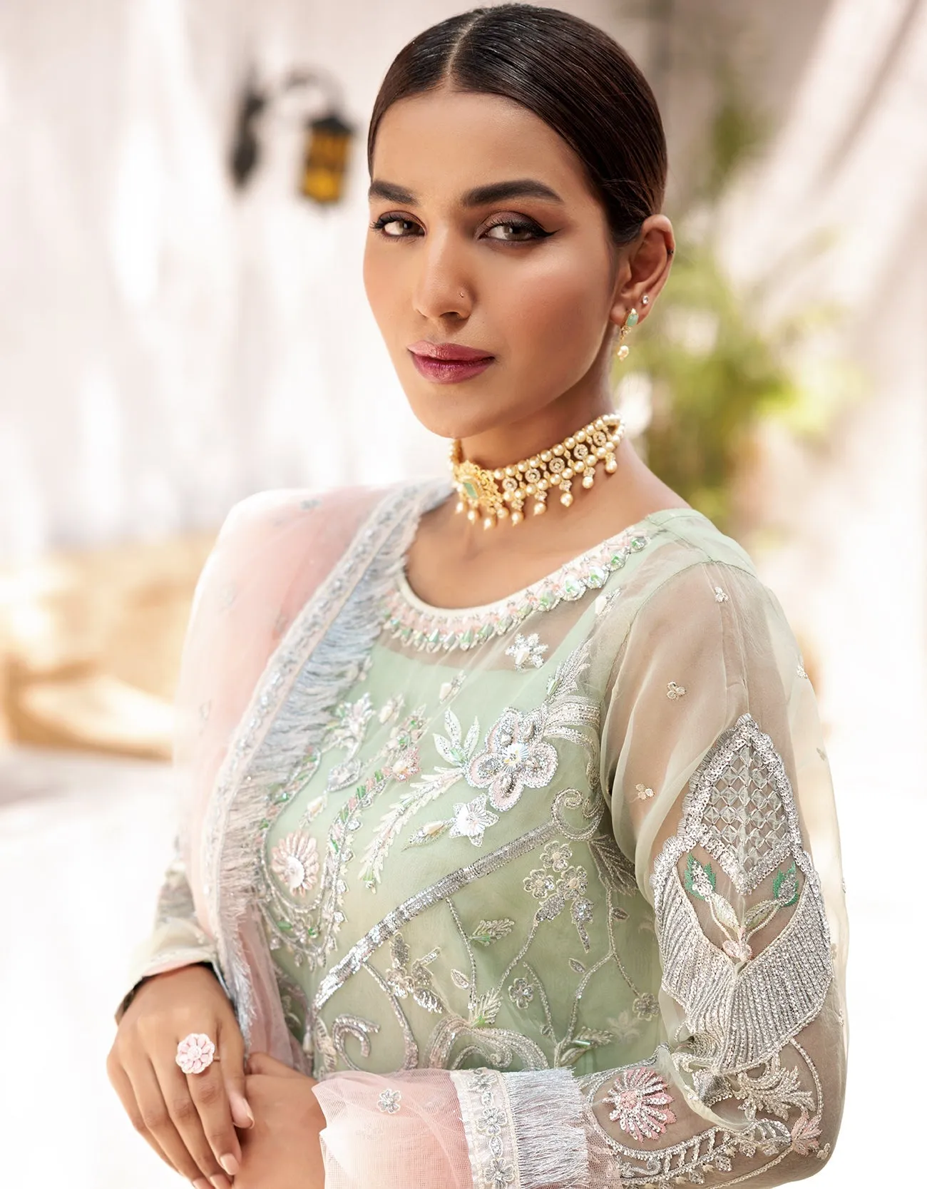 VE 05 |  - Emaan Adeel Value Edition 2022 Vol-01 | Unstitched Embroidered Chiffon Suits