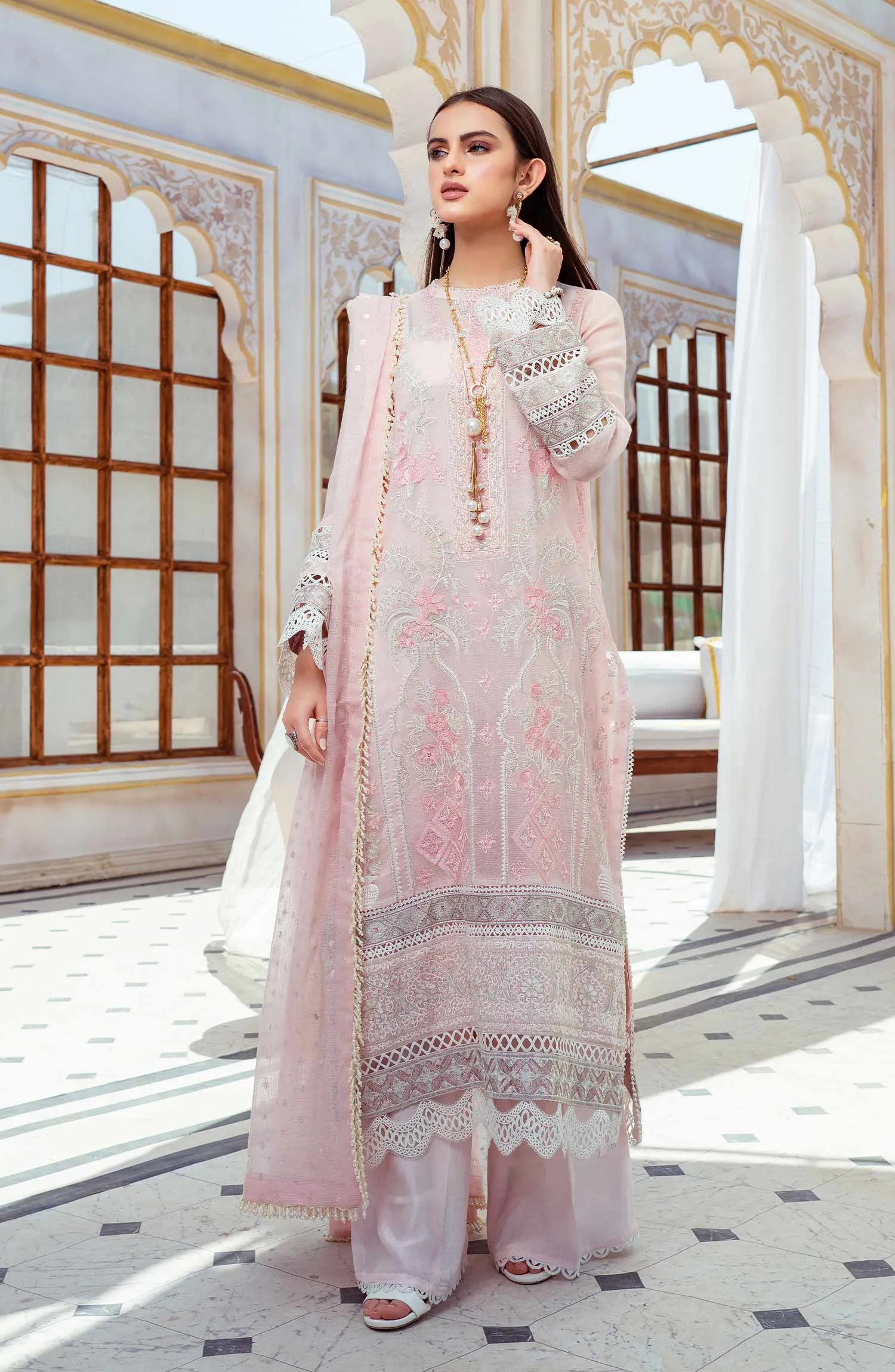 Veiled Rose - (MLRD - 062) |  Maryum N Maria Luxury Pret Eid Edit 2022 | Stitched Ready to Wear Suits