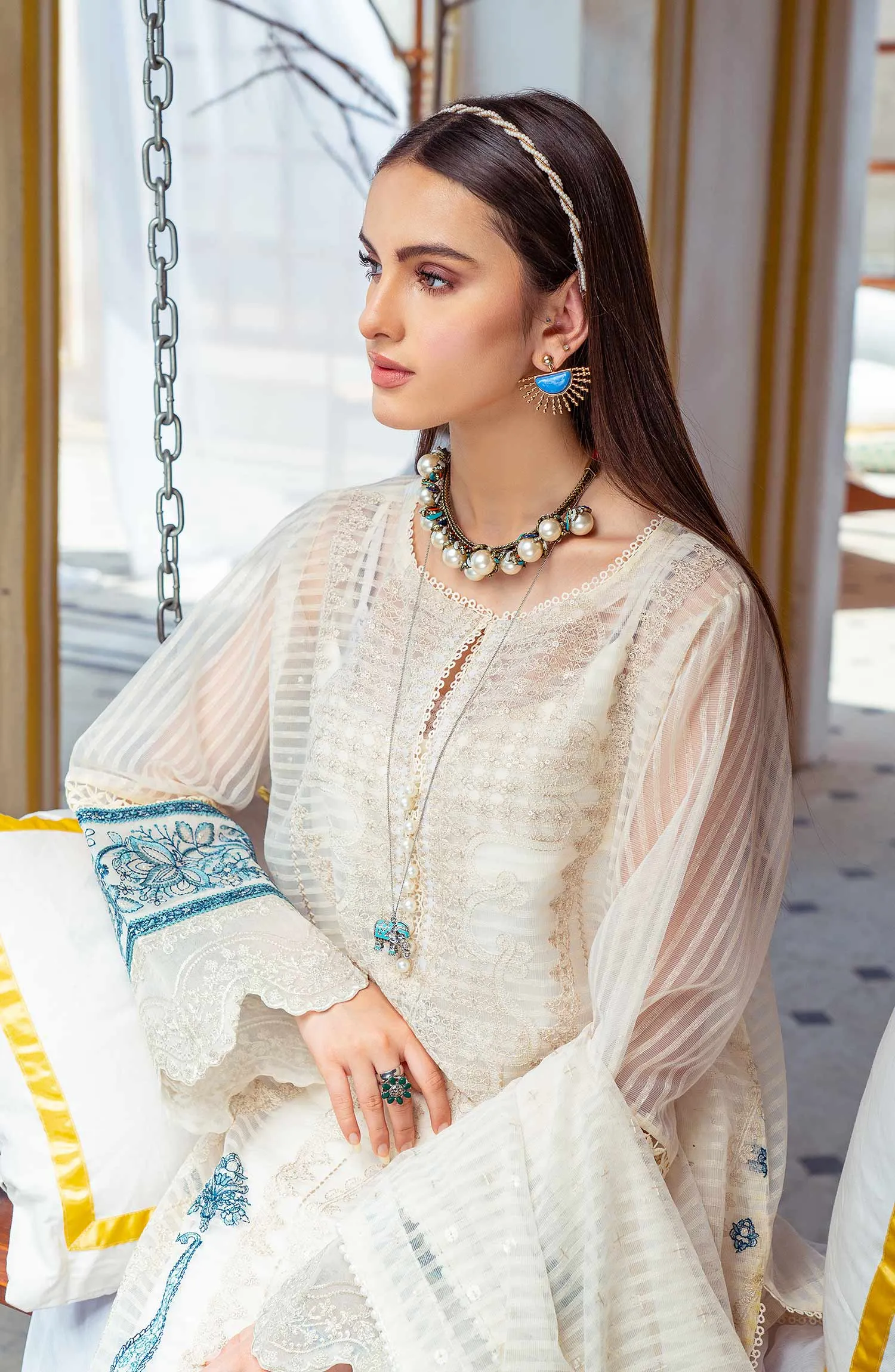 Victoria Blue - (MLRD - 067) |  Maryum N Maria Luxury Pret Eid Edit 2022 | Stitched Ready to Wear Suits