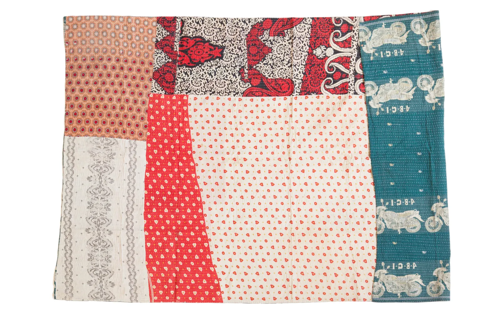 Vintage Indian Kantha Quilt