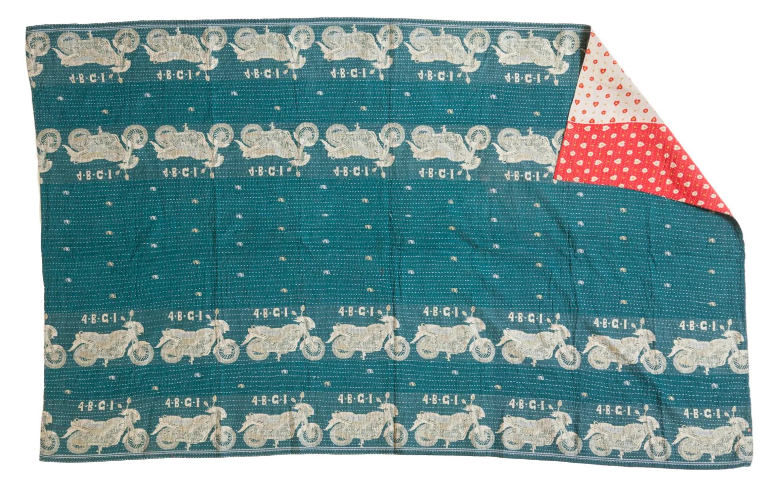 Vintage Indian Kantha Quilt