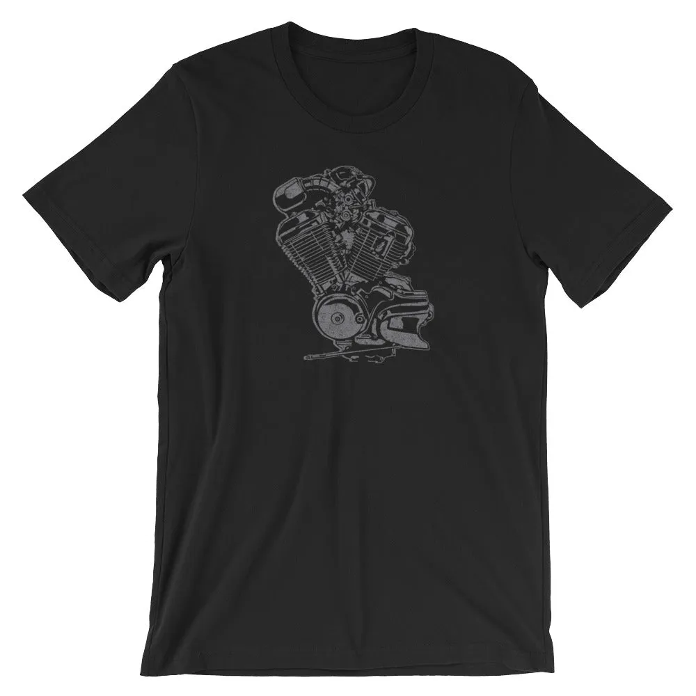 Vintage Motorcycle Engine Biker Unisex T-Shirt