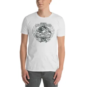 Vintage Motorcycle T Shirts Biker T Shirt White Motorcycle Apparel Cotton Motorcycle T Shirt for Men