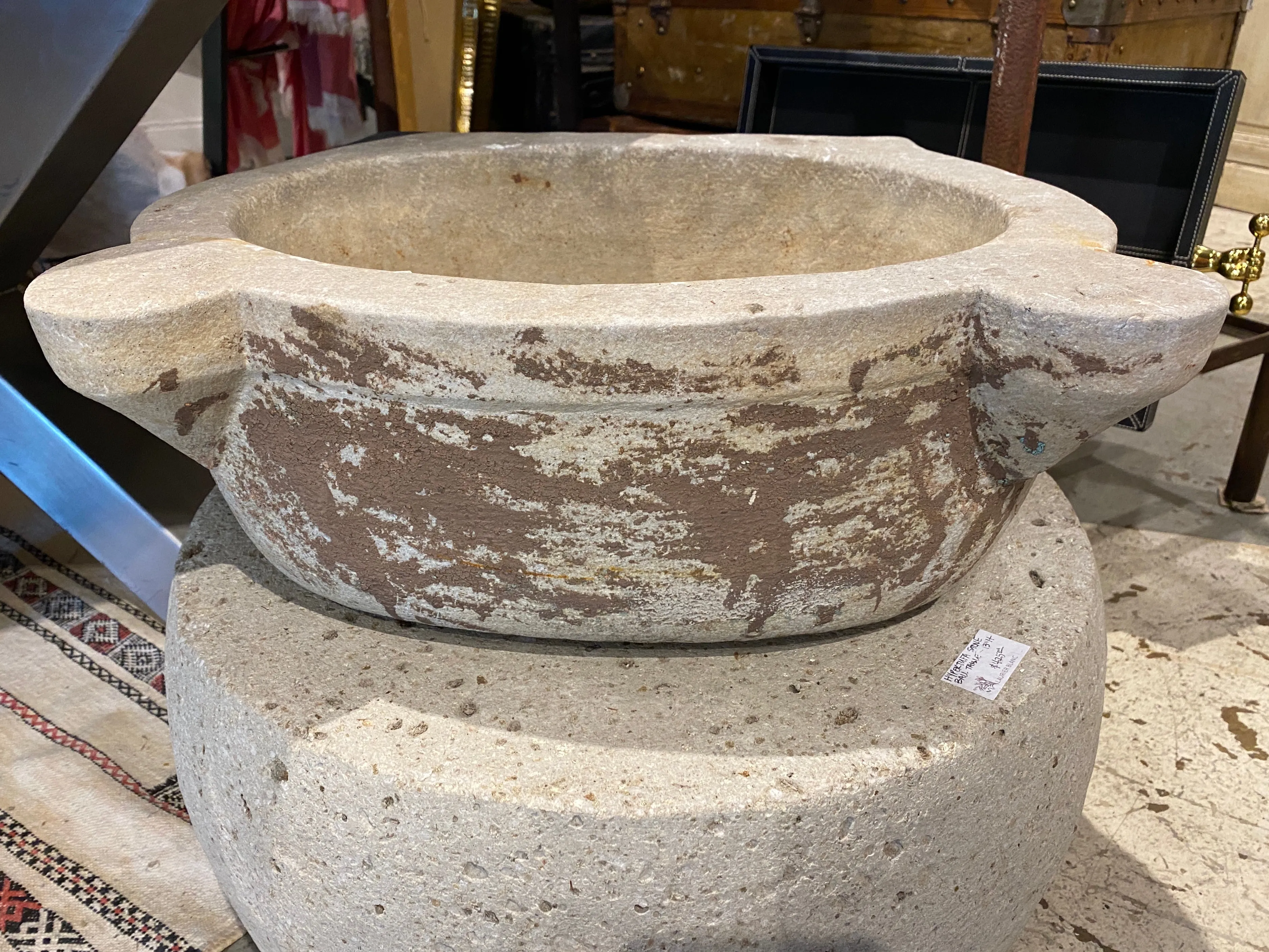 Vintage Turkish Marble Bath Basins