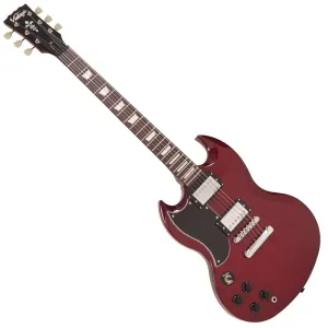 Vintage VS6 ReIssued Electric Guitar ~ Left Hand Cherry Red