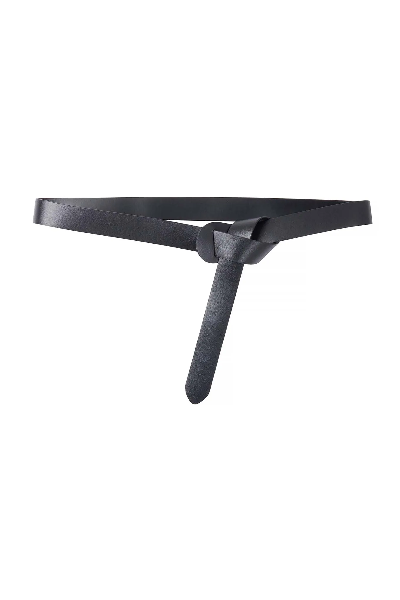 Wrap Leather Belt - Black