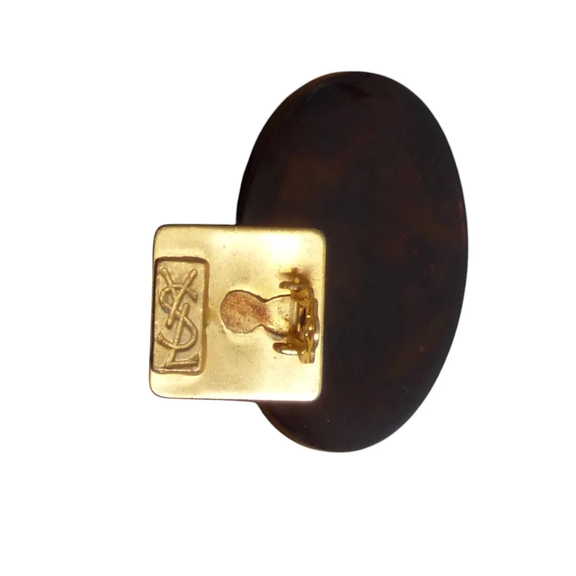 YVES SAINT LAURENT- c.1970 Lucite Dangle Earrings