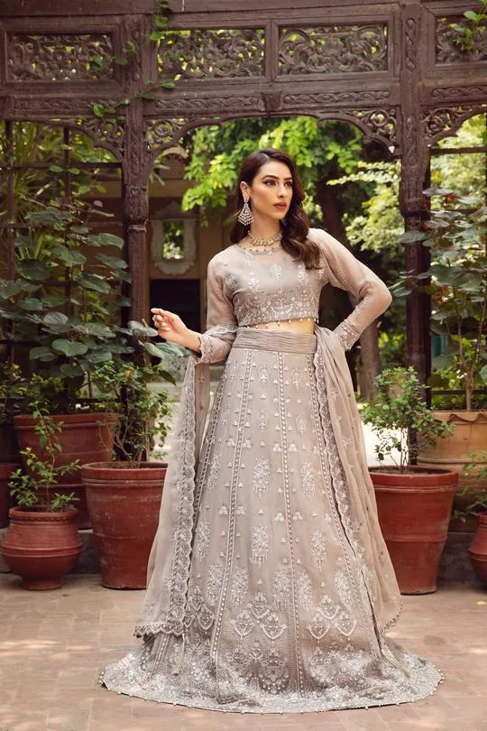 Zercon | Alizeh Embroidered Chiffon Festive Collection Shahtaj | Unstitched Embroidered Chiffon Suits