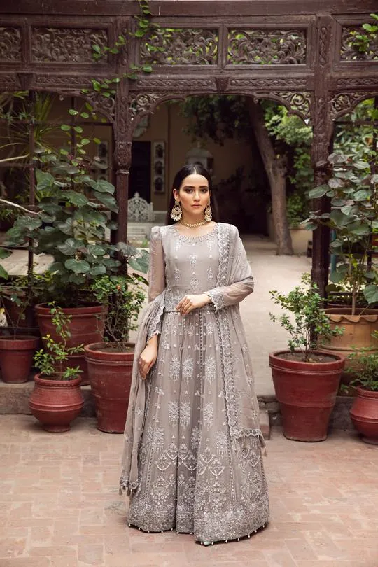 Zercon | Alizeh Embroidered Chiffon Festive Collection Shahtaj | Unstitched Embroidered Chiffon Suits